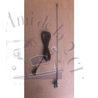 Antenne chromée avec ressort