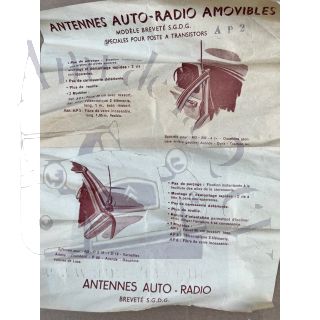 Antenne de gouttière télescopique accessoire d'époque