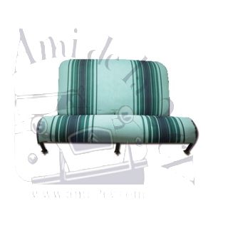 Armature de banquette arrière 2cv rayé vert