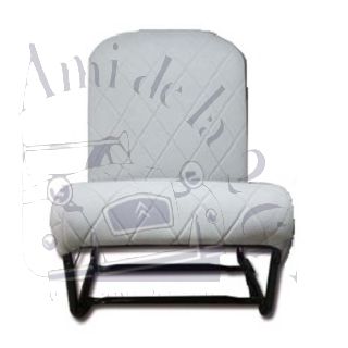 Armature de siège passager 2cv dossier symétrique garnissage tissu losange gris