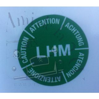 Autocollant rond pour bocal de frein LHM 2cv, Dyane, Méhari Ami 8