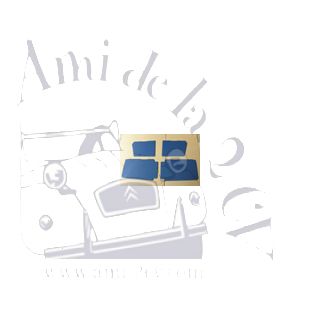 Ensemble de 4 panneaux de porte bleus 2cv Club