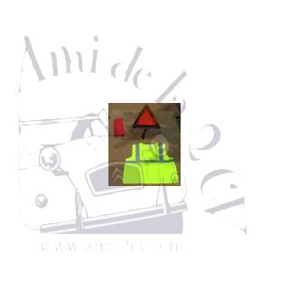 Obligatoires dans la 2cv : Triangle + Gilet