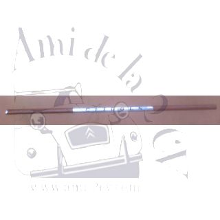 Baguette charnière de porte de coffre sur la capote en aluminium avec inscription Citroen pour 2cv ancienne