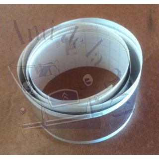 Bande enjoliveuse de pare choc avant ou arrière étroit chromée 2cv