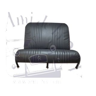 Garniture de banquette arrière rabattable pour Dyane en targa noir