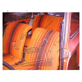 Tissu orange Dyane rouge cuivre indien
