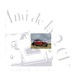 Autocollants 2cv Charleston rouge ou jaune