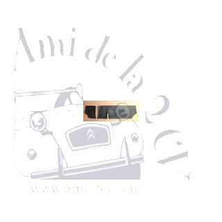 Garniture de tablette de boite à gants 2cv noire avec insonorisant