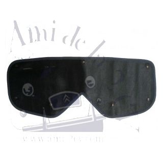 Cache-calandre pour calandre 2cv doubles chevrons 65-75 couleur noire