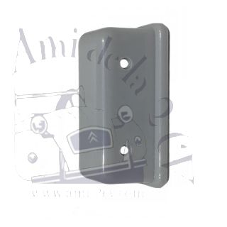 Cache gâche de serrure 2cv en plastique gris