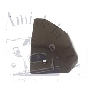 Cache serrure en plastique marron 2cv