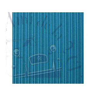 Capote 2CV neuve fermeture extérieure Bleu Azurite toile renforcée