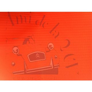 Capote 2cv fermeture intérieure orange petit grain