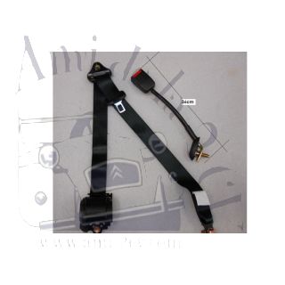 Ceinture de sécurité avant droite 2cv quatre points à enrouleur.