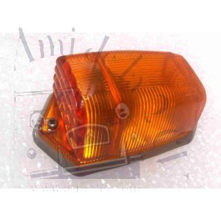 Clignotant orange complet trapézoidal sur custode avec support 2cv origine