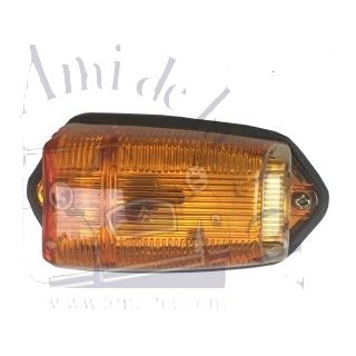 Clignotant orange complet trapézoidal sur custode 2cv