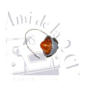 Clignotant + support gris gauche, 2 CV