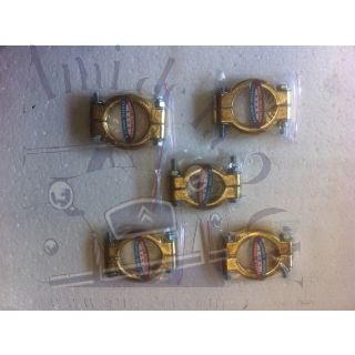 Collection de 5 colliers d'échappement étanches haut de gamme 2cv et Méhari pour un montage sans fuites et sans bruit du pot sous boîte