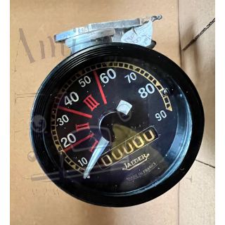 Compteur Jaeger gradué de 10 à 90 km/h pour 2cv entre 1955 et début 1957 reconditionné avec entrainement