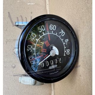 Compteur rond reconditionné avec mécanisme d'essuie glace 2cv marque Jaeger gradué de 20 à 90 km/h montage entre 1959 et Avril 1962