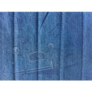 Ensemble de garnitures de sièges + banquette dossier symétrique en tissu Jean bleu denim pour 2cv Dyane