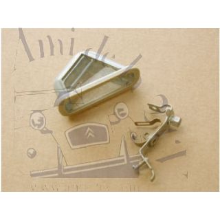 Eclaireur de plaque triangulaire origine Axo ou Seima avec support pour 2cv et HY