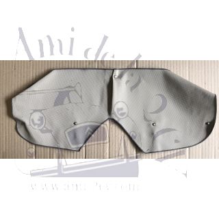 Ecran de calandre 2cv gris pour calandre aluminium montées entre 1965 et 1975
