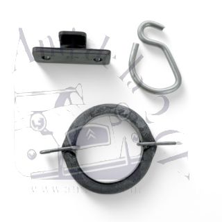 Elastique de maintien de capot Méhari sur le côté + attache