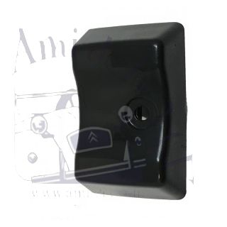 Embout en plastique noir pour pare choc arrière large 2cv Dyane