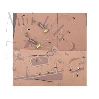 Ensemble complet de tuyauterie de freins tambours 3.5mm 2CV