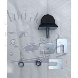 Ensemble de butée de débattement rectangulaire avec cales rondelle et écrou 2cv Méhari Dyane Acadiane Ami 8