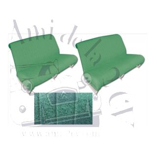 Ensemble de garniture de siège séparés et banquette arrière* diamanté vert pour 2cv AZAM