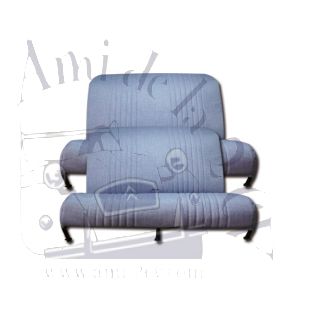 Ensemble de garnitures banquette avant + banquette arrière skai jean 2cv Dyane