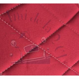 Ensemble de garnitures de sièges 2cv tissus losanges rouge foncé dossiers symétriques