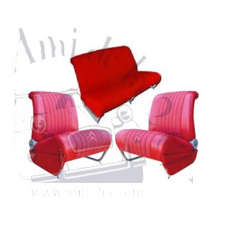 Ensemble de garnitures de sièges avant séparés et banquette arrière fixe Ami 6 Club