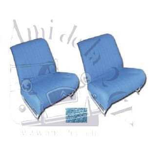 Ensemble de garniture de siège séparés et banquette arrière* diamanté bleu pour 2cv AZAM