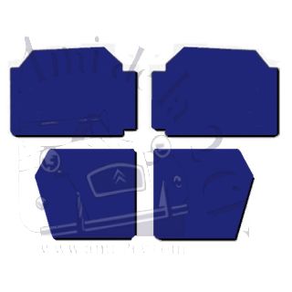 Ensemble de panneau de porte 2cv 2cv spécial bleu marine