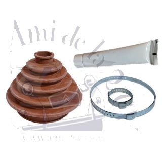 Ensemble de soufflet de cardan côté boîte 2cv Dyane Méhari Acadiane Ami 8 longue durée avec collier et graisse
