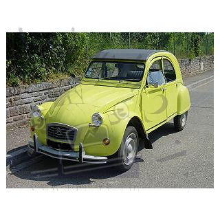 2 CV 4 jaune cédrat 1977