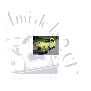 2 CV 4 jaune cédrat 1977