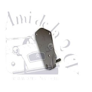 Flasque plaque support amortisseur avant droit 2cv