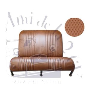 garniture de banquette arrière targa marron en 1 partie avec rabats pour 2cv et Dyane