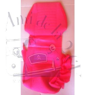 Garnitures de siège avant gauche+ droit pour Ami 8 en tissu diamanté rouge avec vide poche latéral sur commande