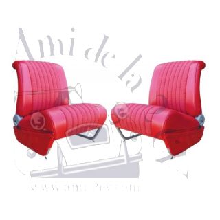Garnitures de siège avant gauche + droit Ami 6 Club rouge