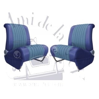 Garnitures de siège avant gauche et droit Ami 6 Club diamanté bleu