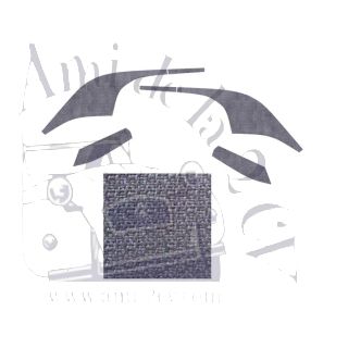 Habillage intérieur gris pour 2CV ancienne comme à l'origine sans glace de custode