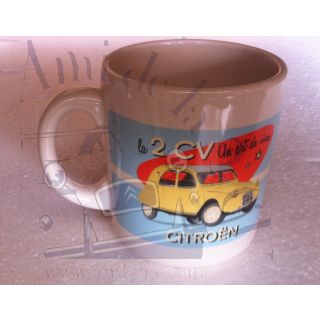 Mug en céramique : 2cv art de vivre