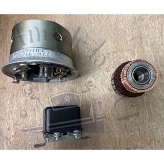 Dynamo 2cv Ducellier 7060D + Régulateur Ducellier 8261A reconditionnés livraison gratuite en France et Europe