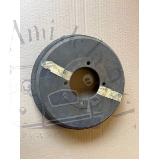 Tambour de frein avant 2cv rainuré pour modèles avant 1957 stock d'époque pièce d'origine